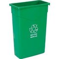 Carlisle Foodservice Carlisle TrimLine Recycling Can, 23 Gallon, Green 342023REC09